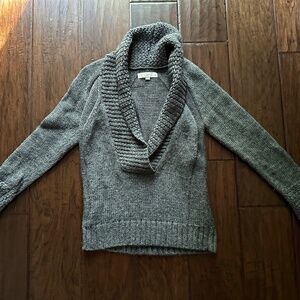 LOFT Alpaca Blend Grey Sweater Size Small